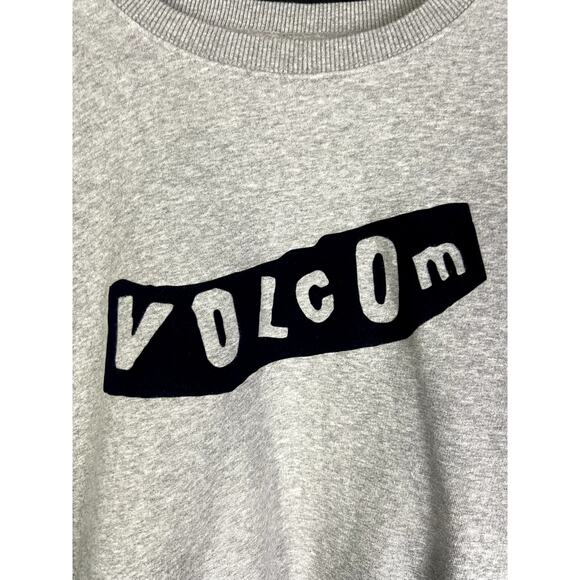 Women's Volcom Stone Surf Skateboarding Gray Logo Sweatshirt - Size Small - Picture 2 of 4